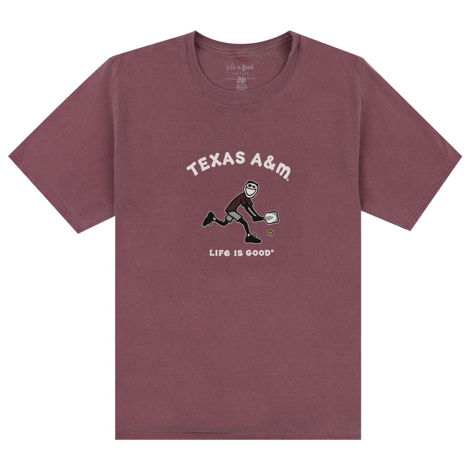 Texas A&M Life is Good Jake Pickleball Tee