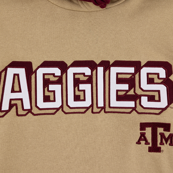 Texas A&M Aggies Champion Mens Khaki Hoodie