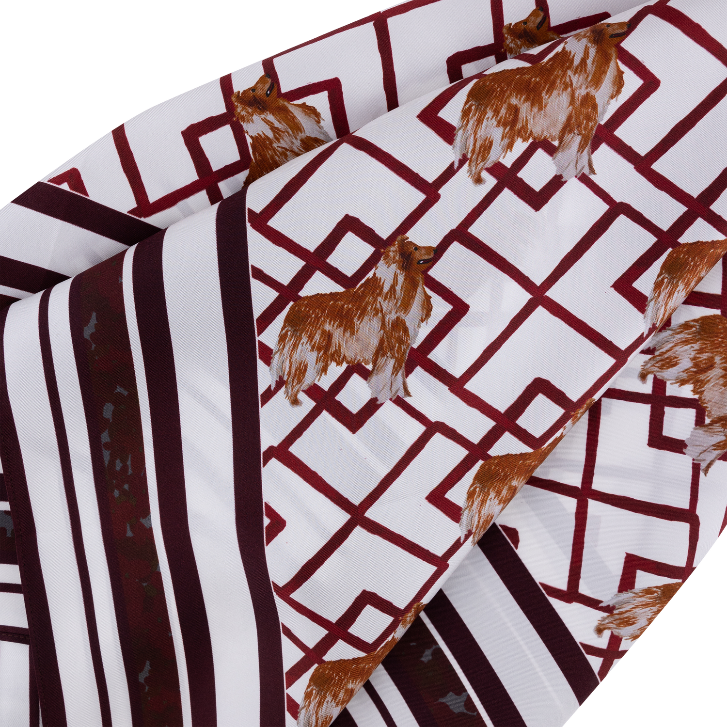 Collie Silk Scarf