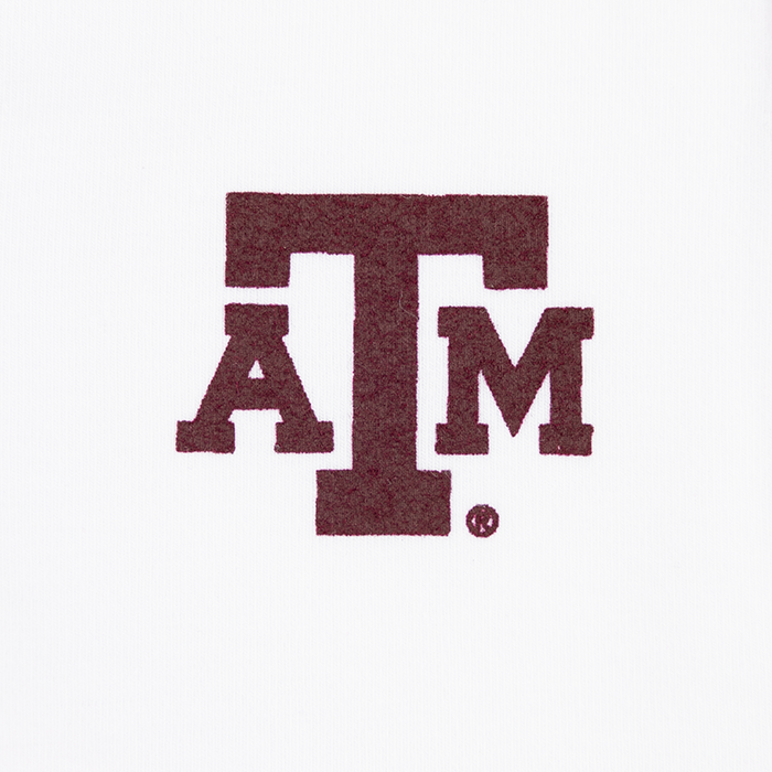 Texas A&M Fitted Split Crop Top