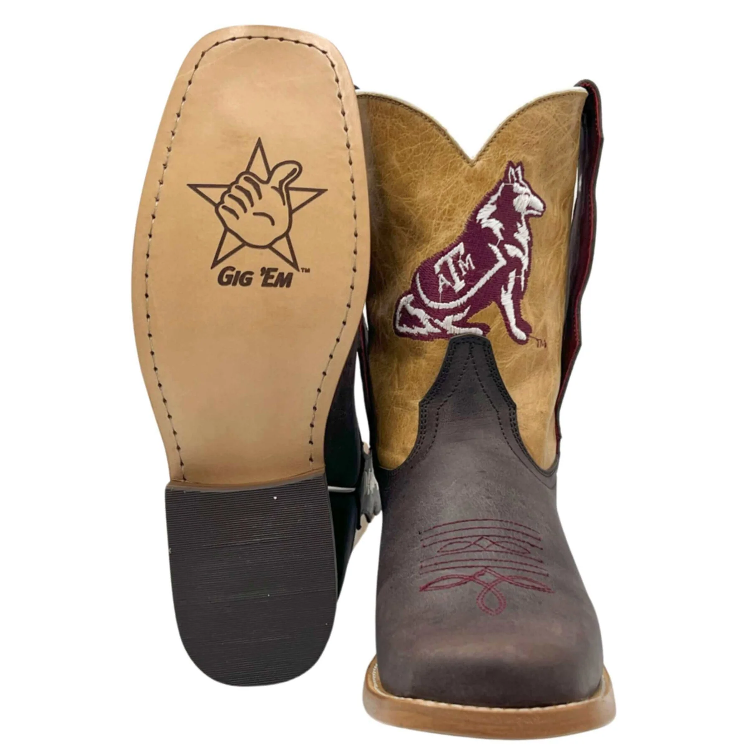 Texas A&M Dakota Reveille Kids Boots