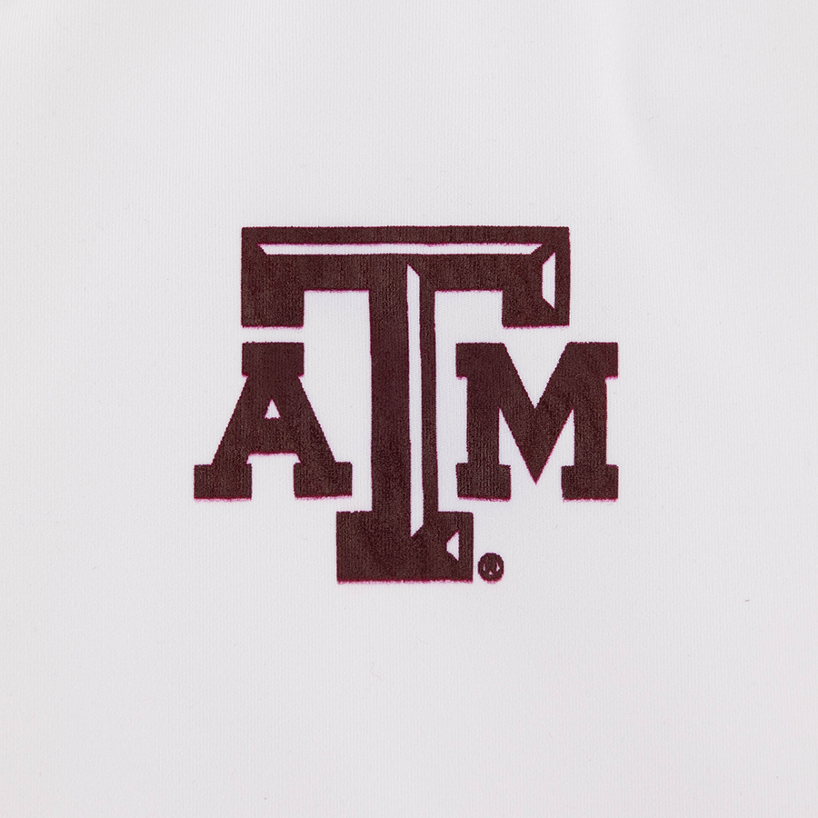 Texas A&M Champion White Scoop Neck Crop Top