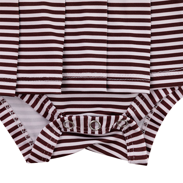 Texas A&M Infant Beatrice Stripe Polo Dress