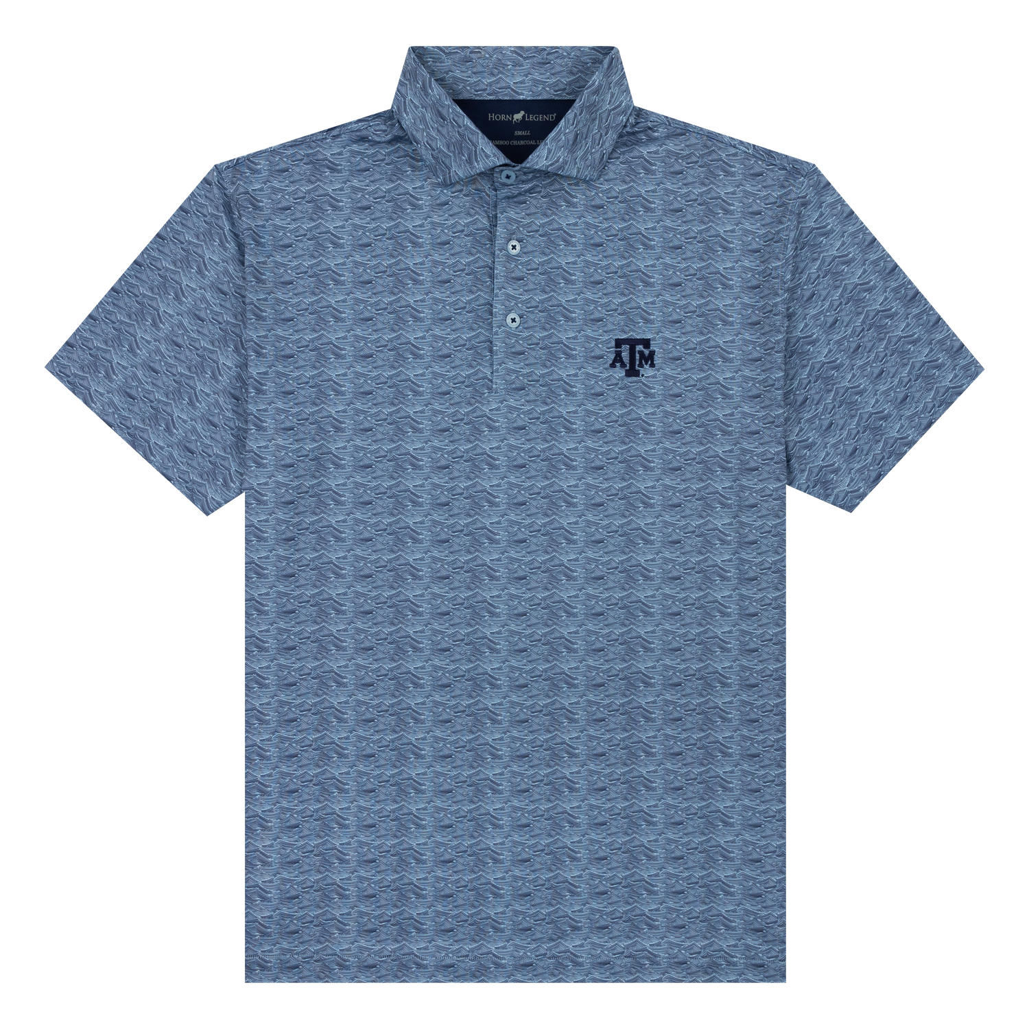 Texas A&M Horn Legend Wave Print Polo