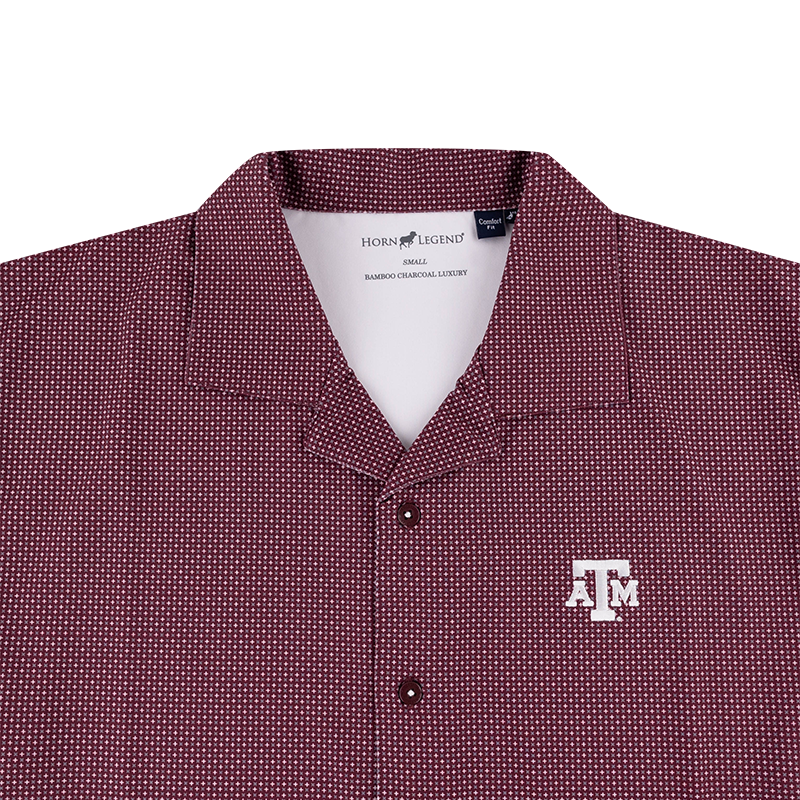 Texas A&M Horn Legend Checker Button Down