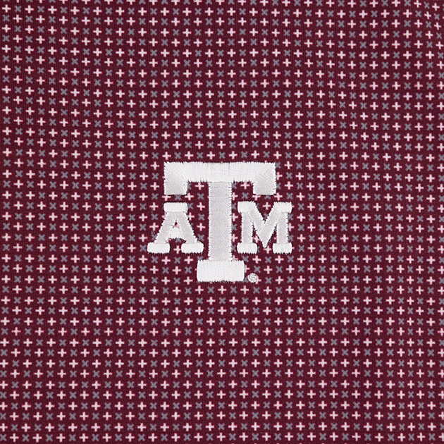 Texas A&M Horn Legend Checker Button Down