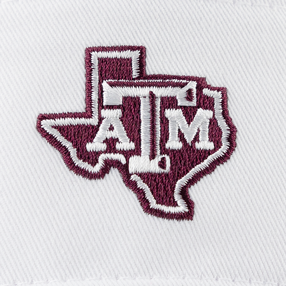 Texas A&M Adidas Lonestar White Coaches Visor