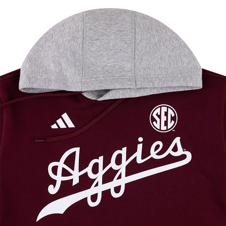 Texas A&M Aggies Adidas Baseball Jersey Hoodie