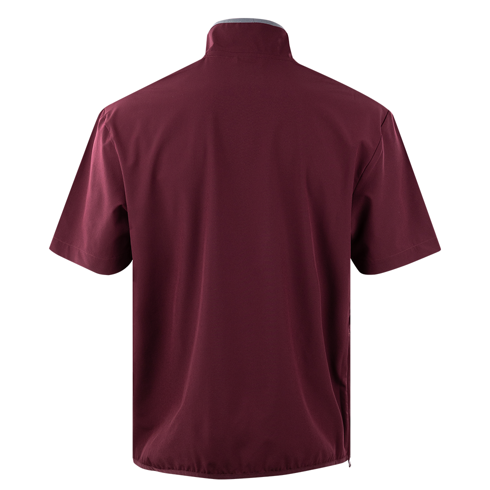 Texas A&M Adidas Maroon Woven Short Sleeve Quarter Zip Jacket