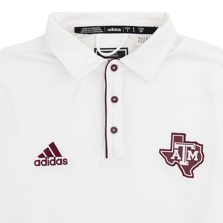 Texas A&M Adidas 2024 Coaches Polo