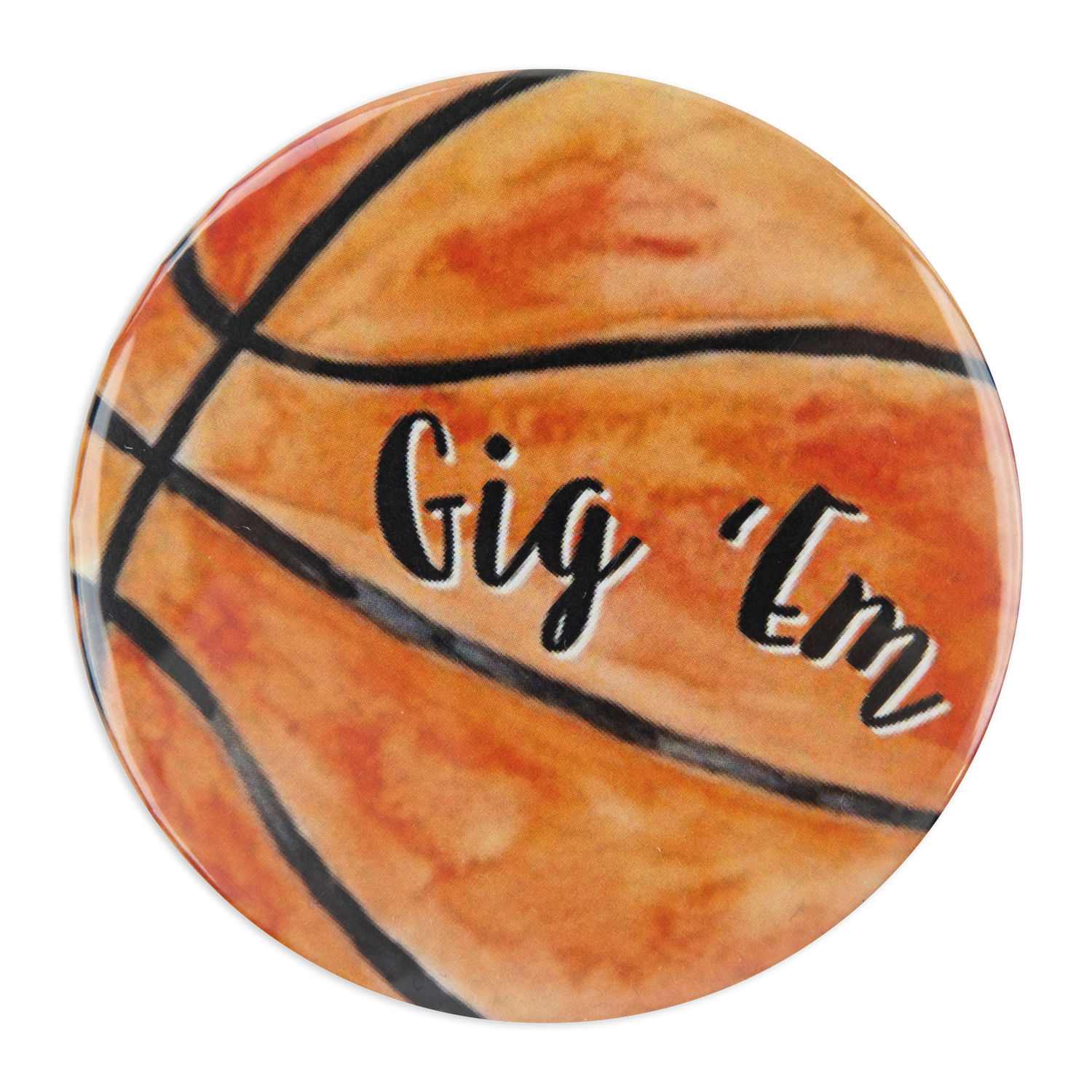 Gig 'Em Basketball Button