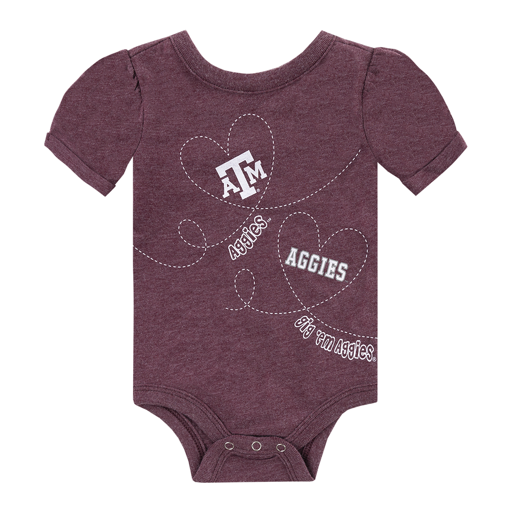 Texas A&M Infant Star Onesie Two Piece Set