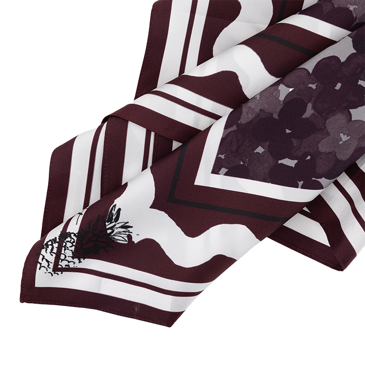 Maroon Ditzy Scarf