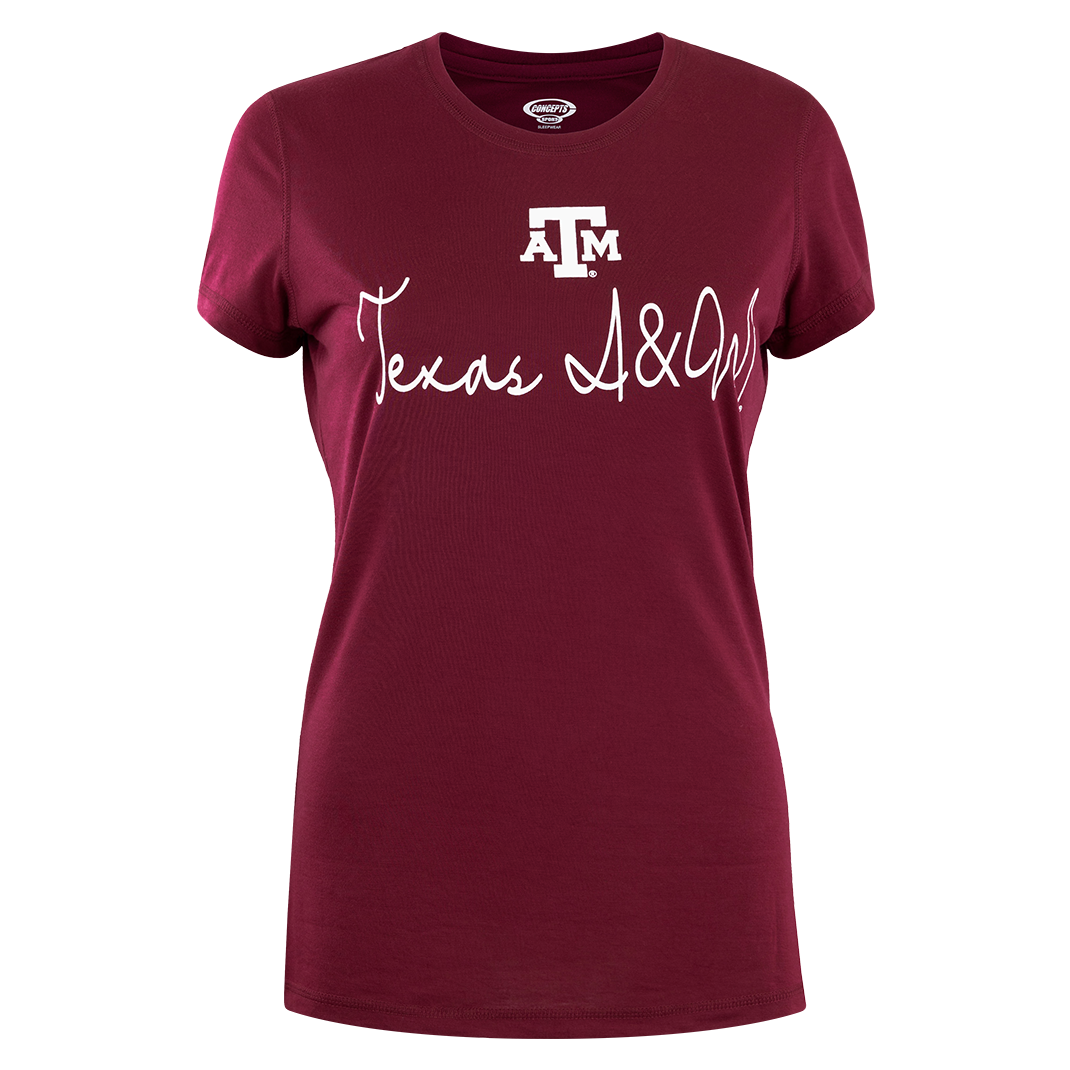 Texas A&M Womens Plaid Pajamas Set