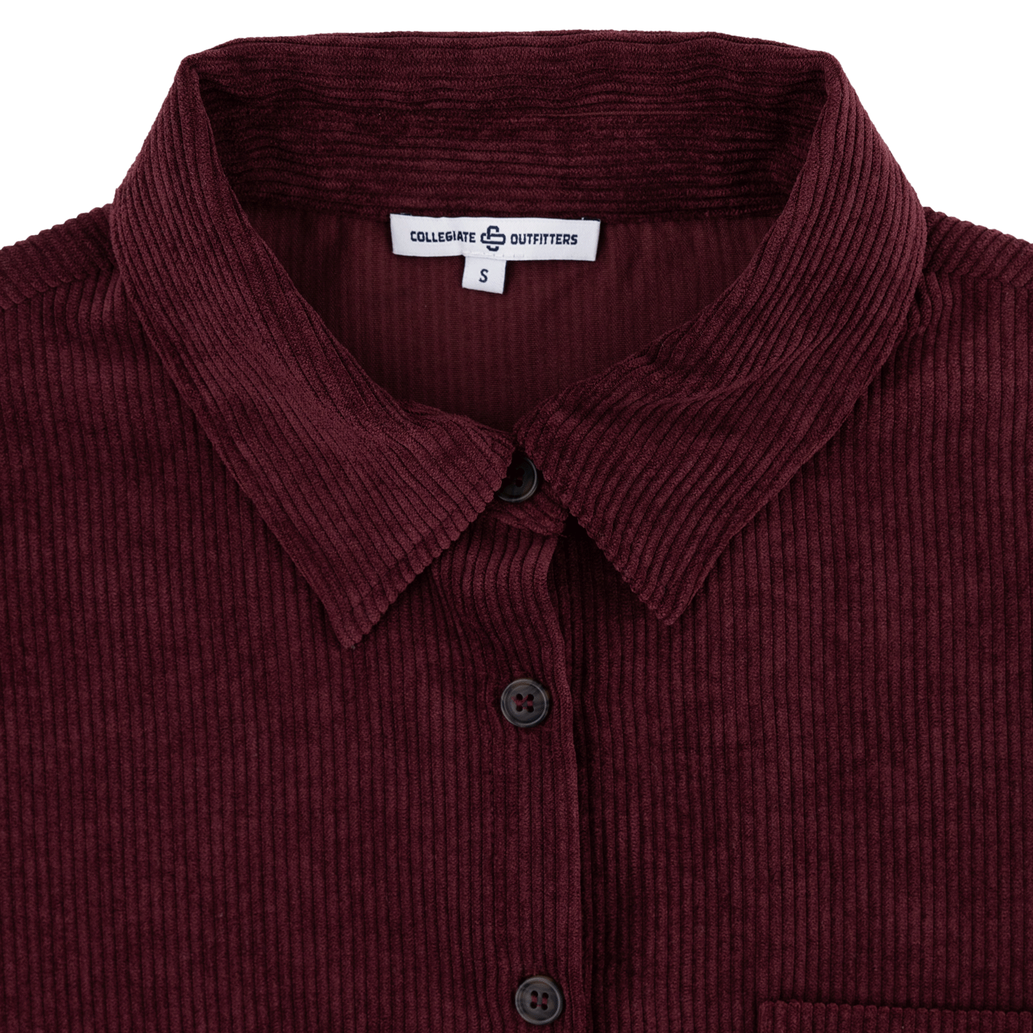 Maroon Corduroy Button Down