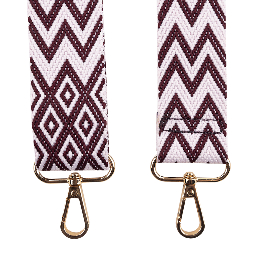 Maroon Chevron Purse Strap