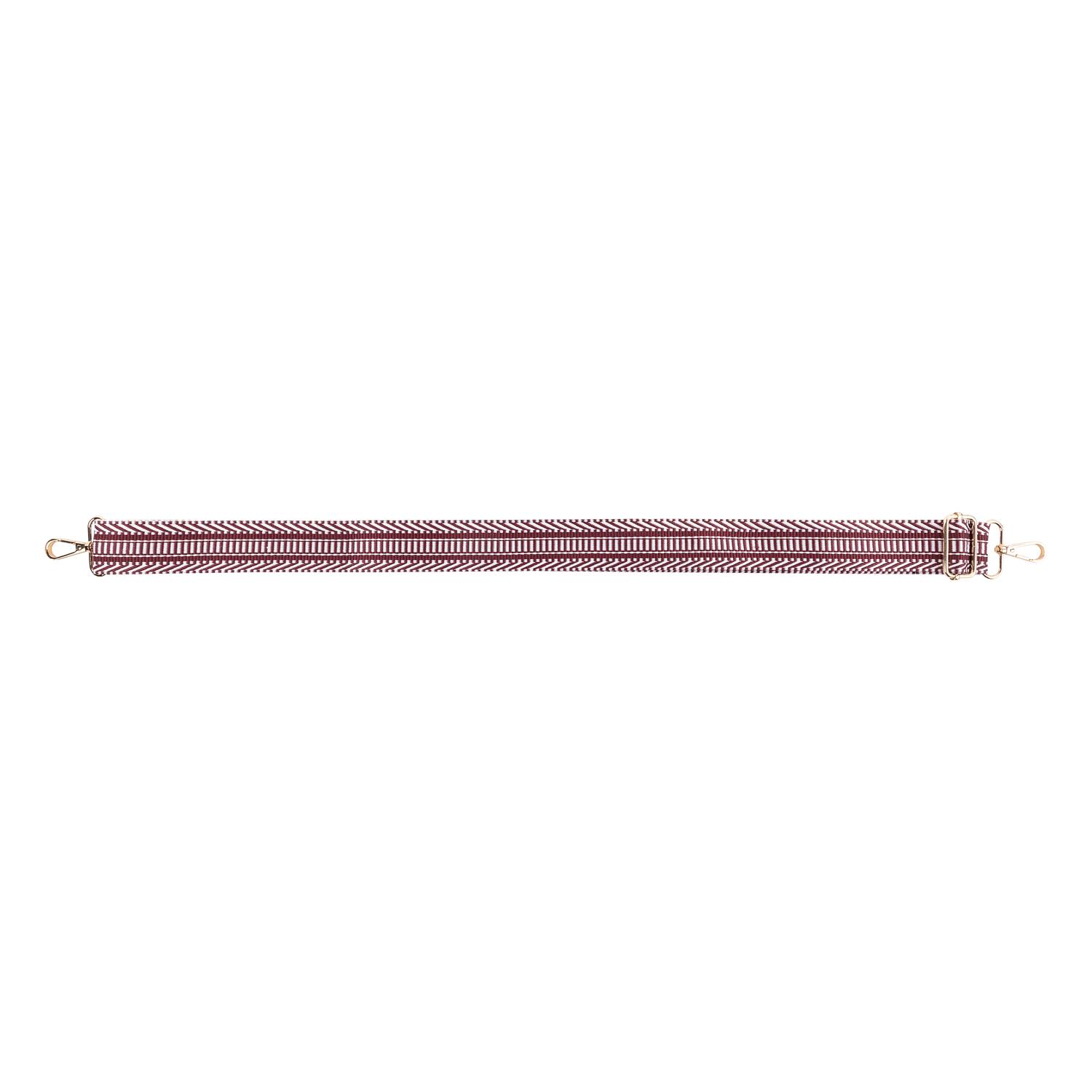 Maroon Dashed Purse Strap