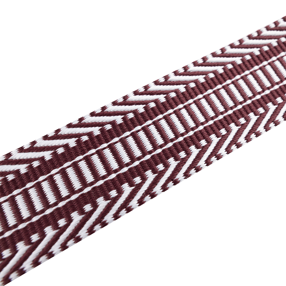 Maroon Dashed Purse Strap