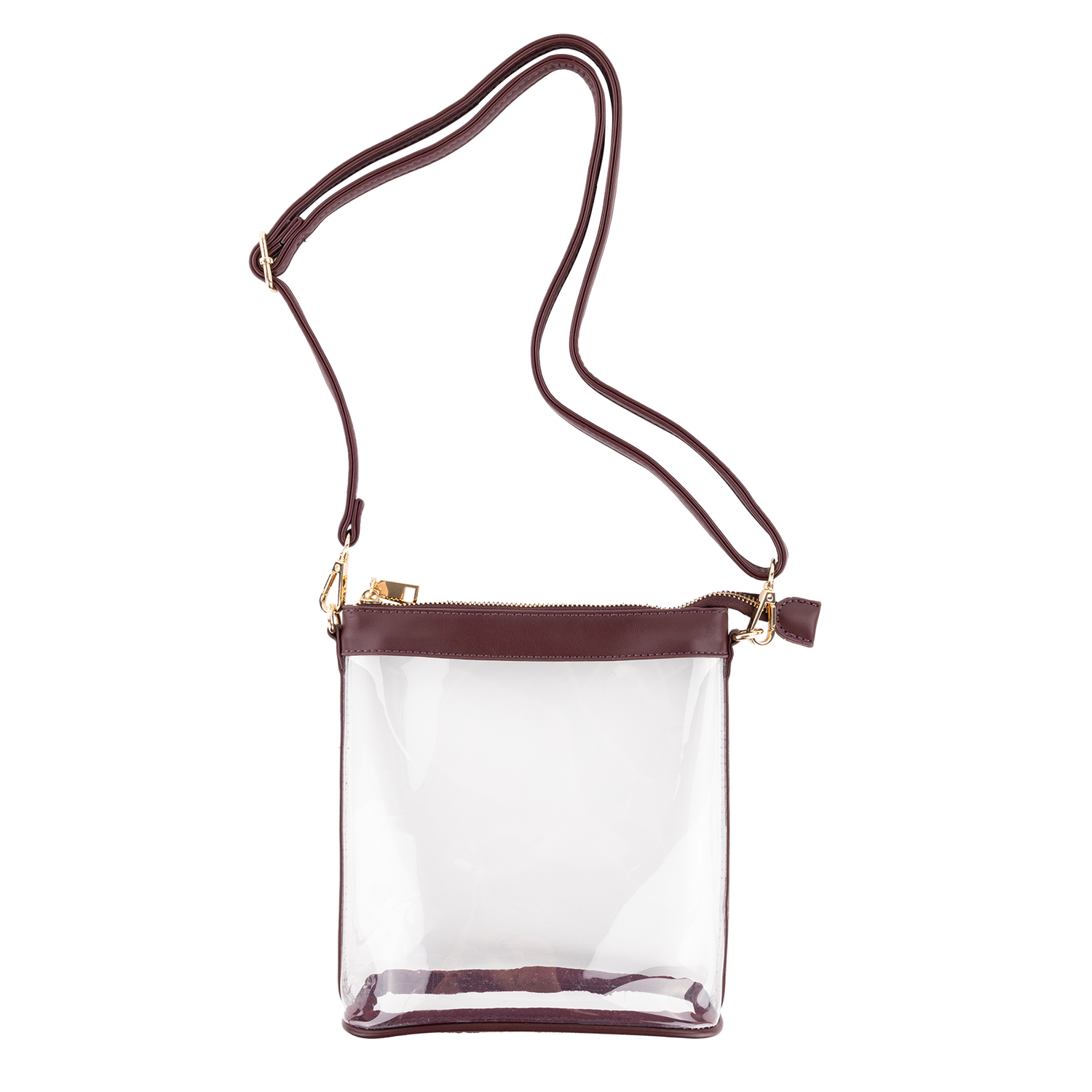 Collegiate Outfitters Clear Square Crossbody