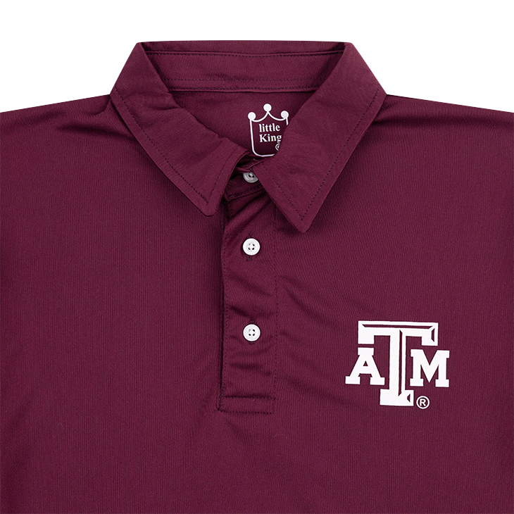 Texas A&M Toddler Poly Tech Polo