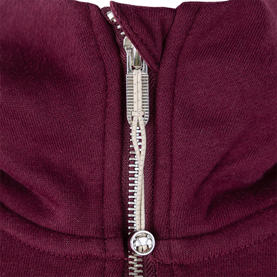 Maroon Half Zip Hoodie