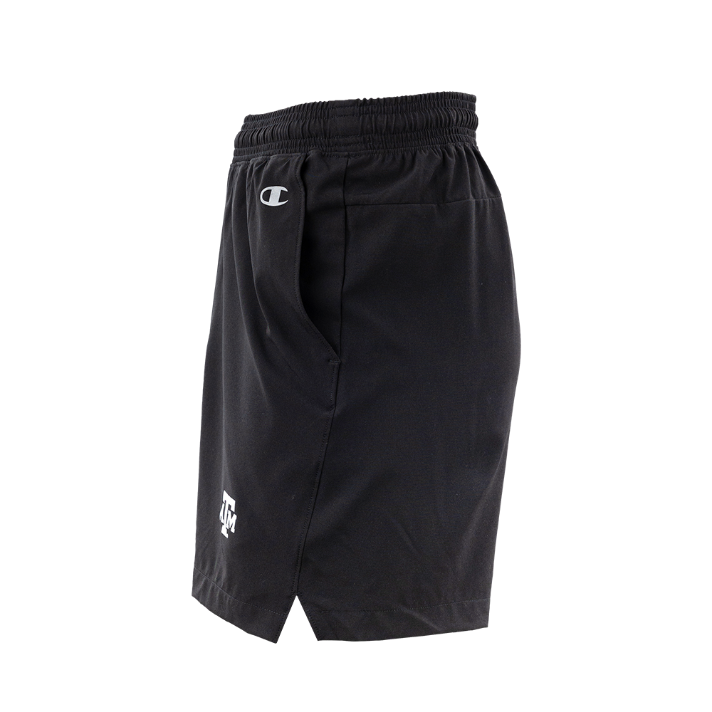 Texas A&M Champion Black Woven 5" Short