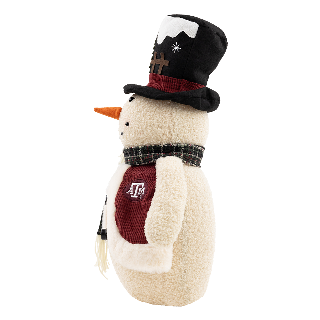 Texas A&M Lit Up Top Hat Snowman