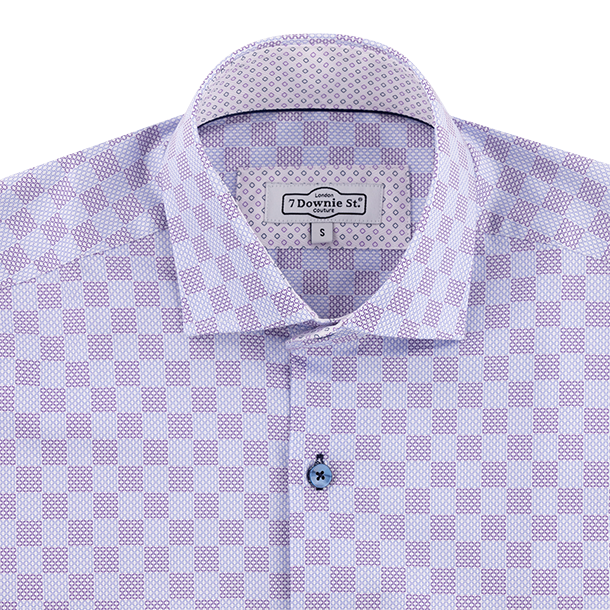 Maroon and Blue Checkered Button Down