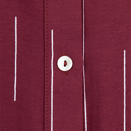 Maroon Button Down with Lines