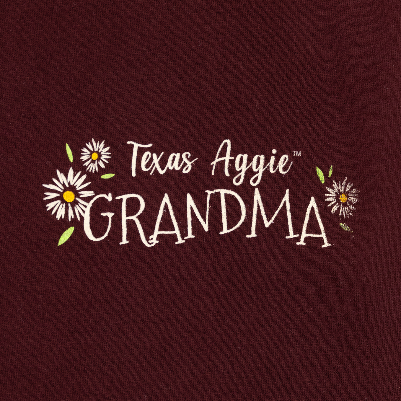 Texas A&M Aggie Daisies Grandma T-Shirt