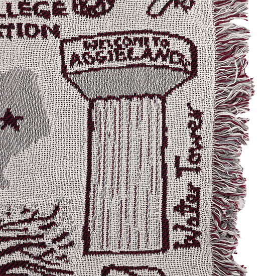 Texas A&M University Julia Gash Tapestry Blanket