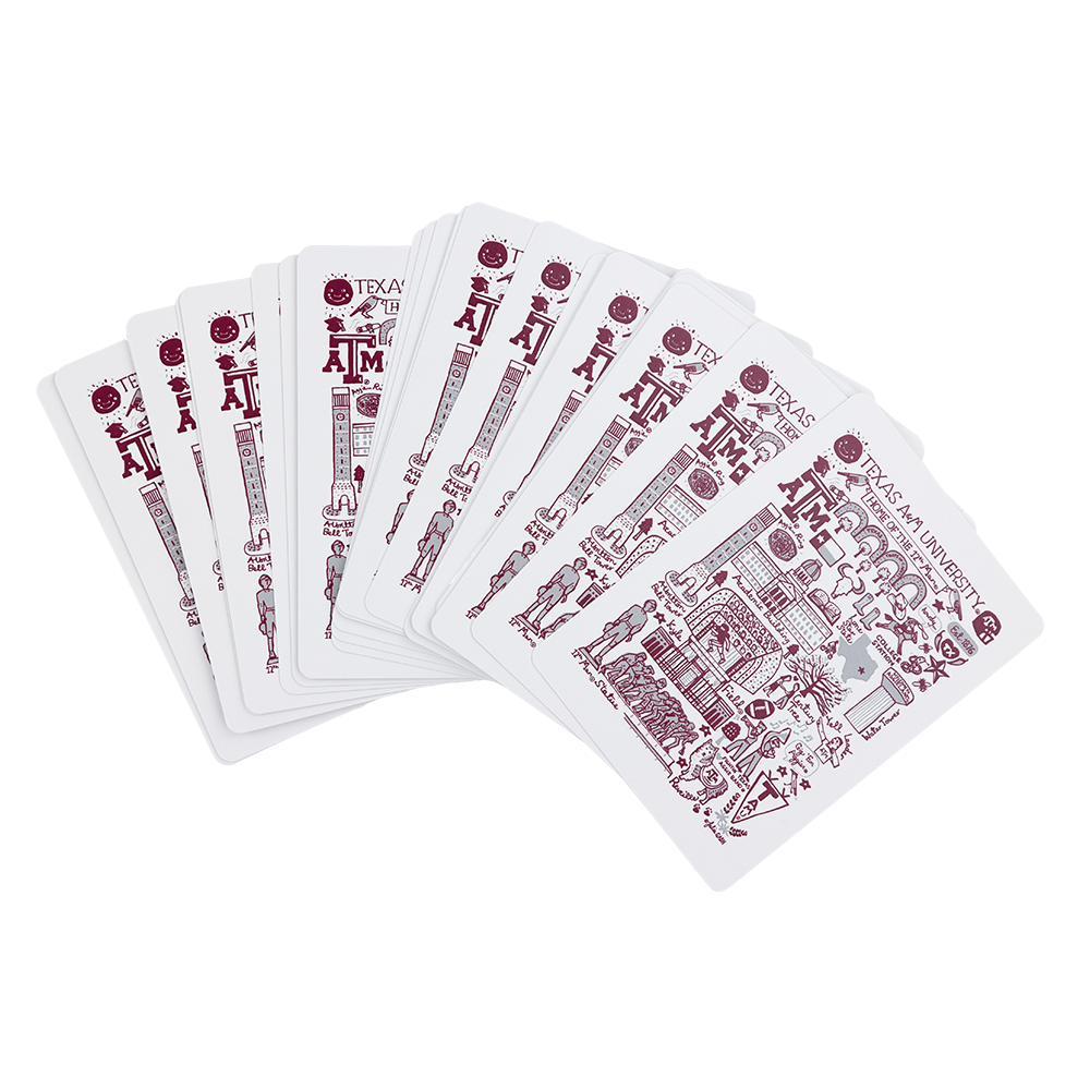 Texas A&M Julia Gash Playing Cards