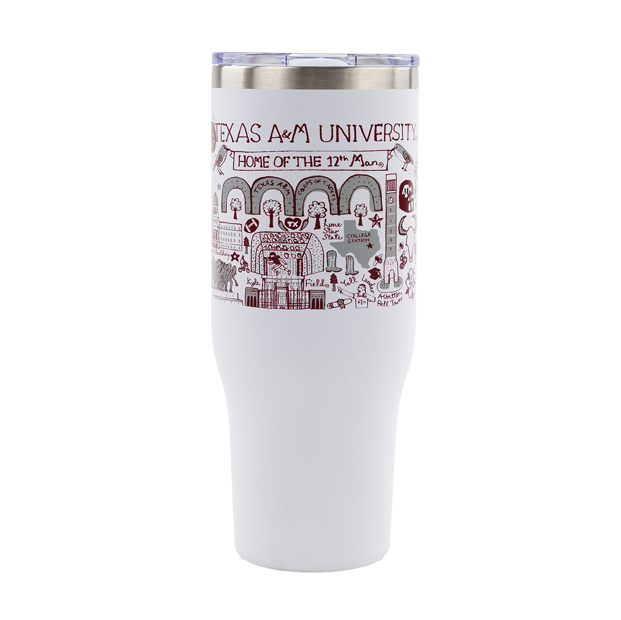 Texas A&M Julia Gash Vernon Tumbler 40oz