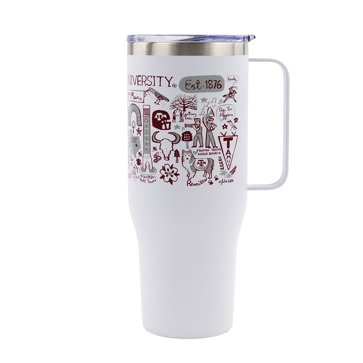 Texas A&M Julia Gash Vernon Tumbler 40oz