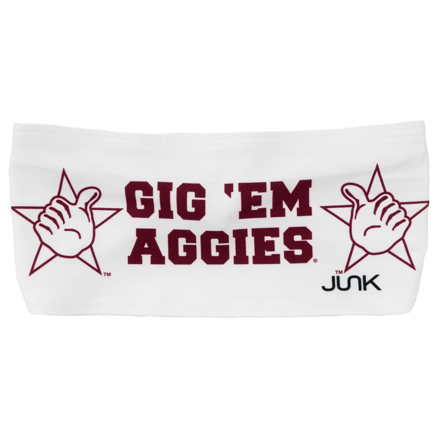 Texas A&M Gig 'Em Aggies White Headband