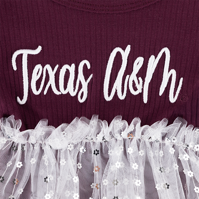 Texas A&M Infant Reflection Tulle Dress