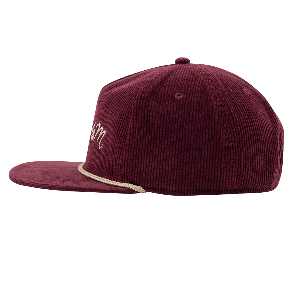 Texas A&M Maroon Corduroy Rope Hat