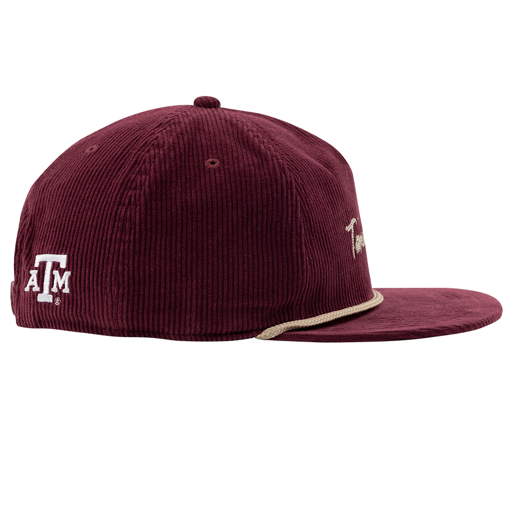 Texas A&M Maroon Corduroy Rope Hat