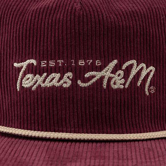 Texas A&M Maroon Corduroy Rope Hat