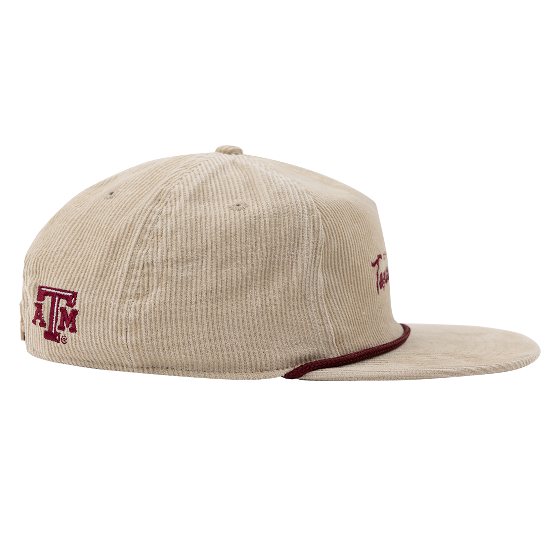 Texas A&M Tan Corduroy Rope Hat