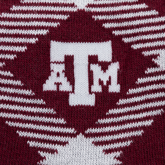 Texas A&M Striped Cotton Socks