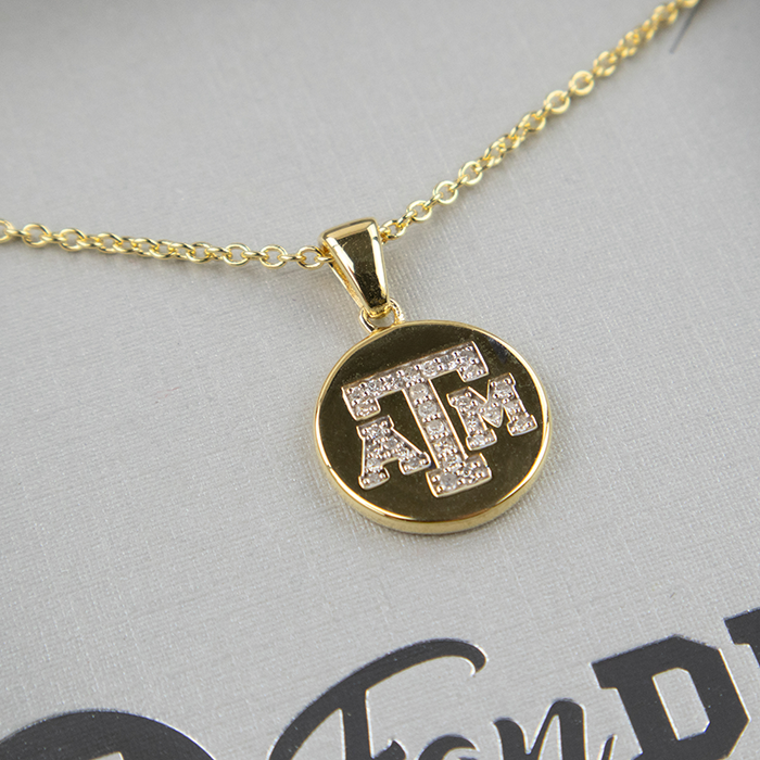 Texas A&M Diamond ATM Pendant Necklace