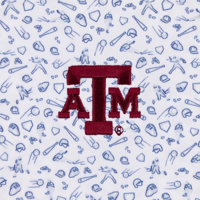 Texas A&M Peter Millar Batter Up Performance Jersey Polo