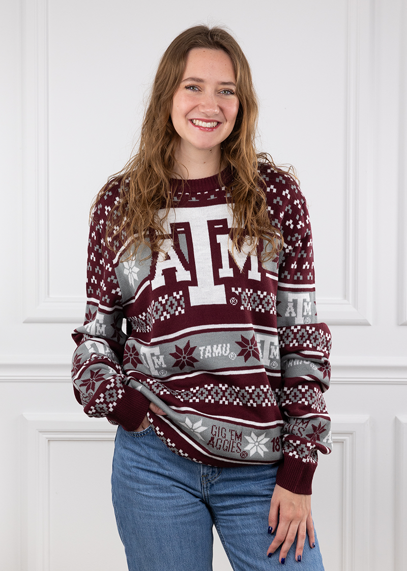 Texas A&M Aggies Big Logo Ugly Sweater