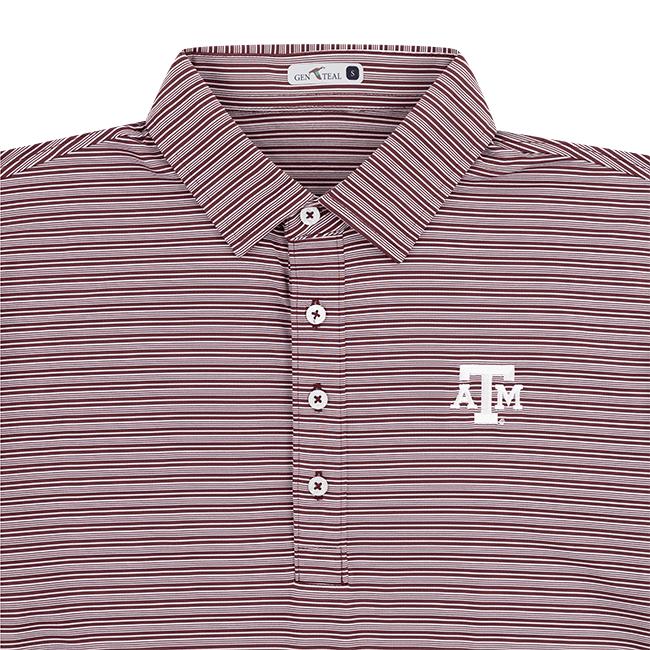 Texas A&M Gen Teal Campus Performance Polo