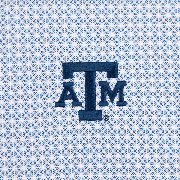 Texas A&M Gen Teal Navy Tile Polo