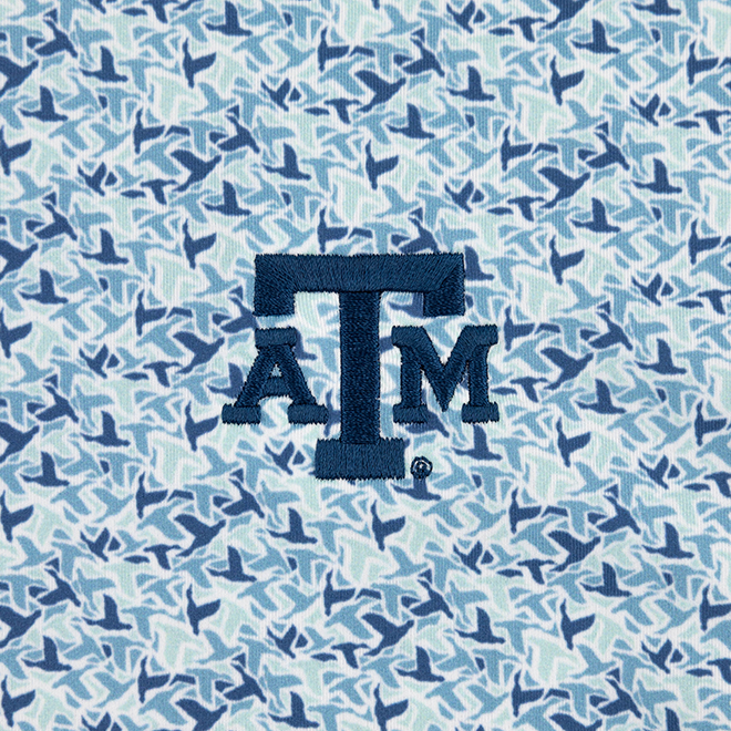 Texas A&M Blue Duck Camo Performance Polo