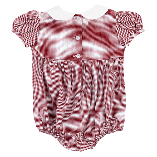 Texas A&M Cristina Mini Check Smocked Bubble