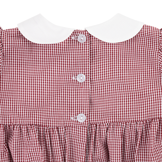 Texas A&M Cristina Mini Check Smocked Bubble