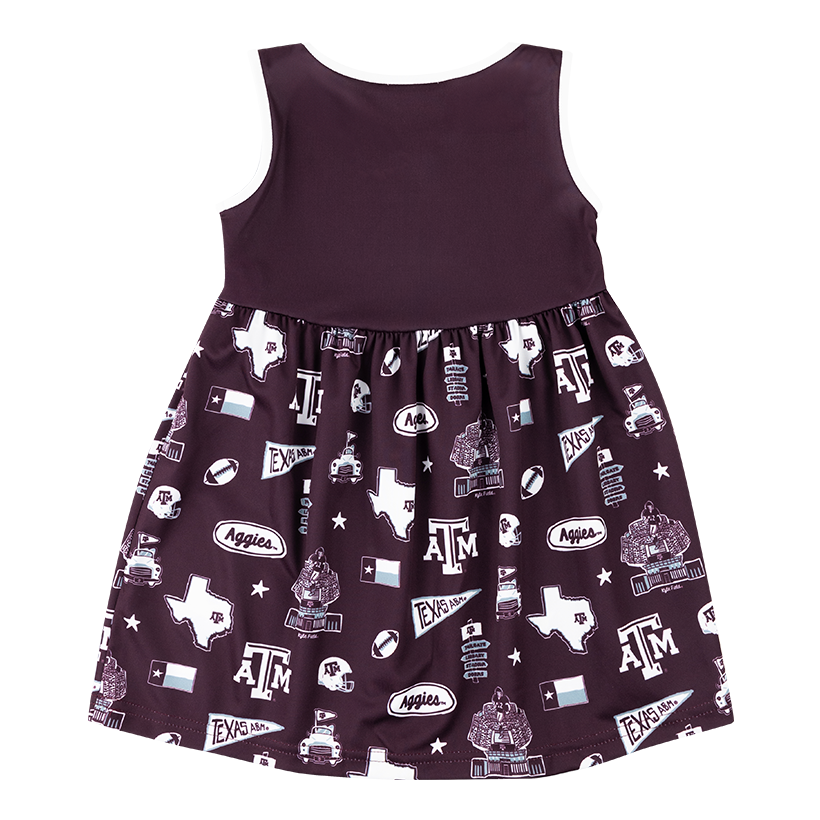 Texas A&M Toddler Impressions Maddie Tank Dress